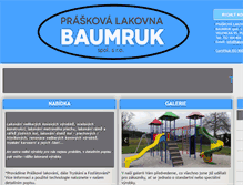 Tablet Screenshot of lakovna-baumruk.cz